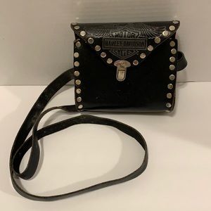 harley leather crossbody bolsa